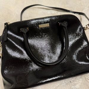 Kate Spade Shiny Black Satchel
